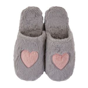 Keanu Womens/Ladies Star Memory Foam Sequins Mules / Gray